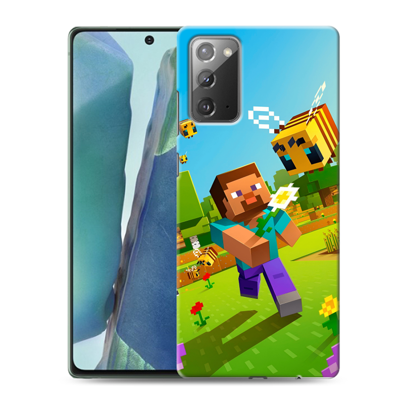 Пластиковый чехол на Samsung Galaxy Note 20 с принтом Майнкрафт Minecraft Пластиковый чехол на Samsung Galaxy Note 20 с принтом Майнкрафт Minecraft