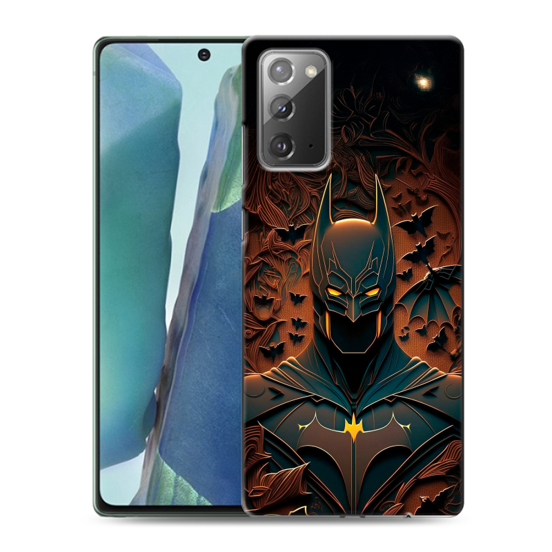 Силиконовый противоударный чехол на Samsung Galaxy Note 20 с принтом Batman Бэтмен Силиконовый противоударный чехол на Samsung Galaxy Note 20 с принтом Batman Бэтмен