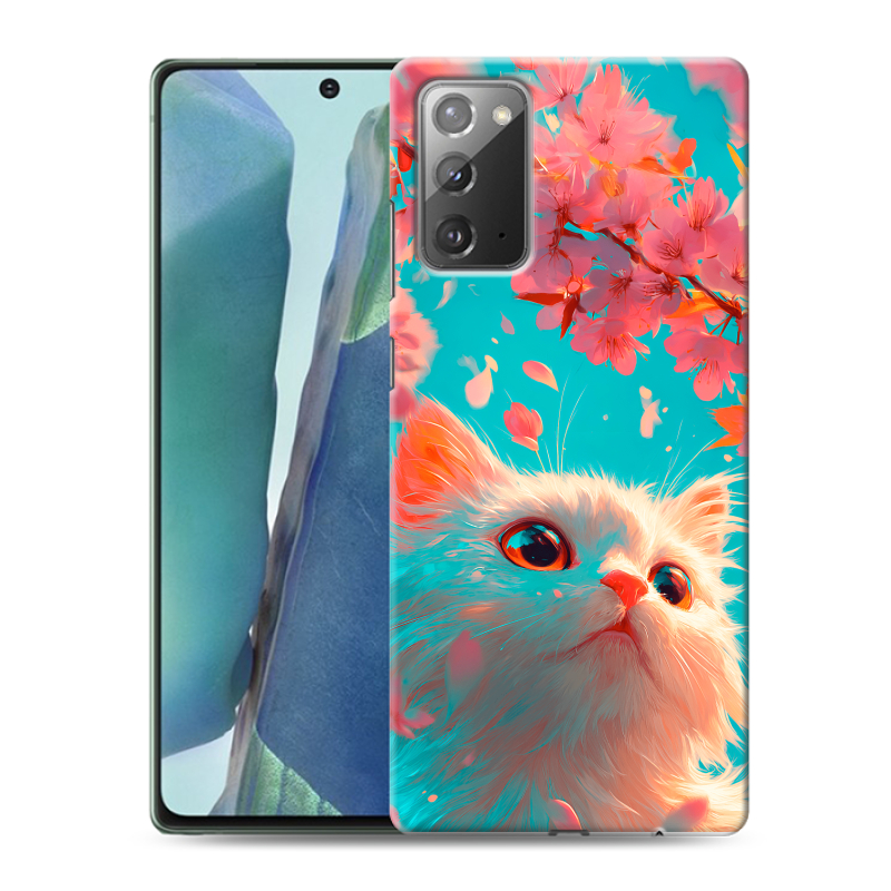 Силиконовый чехол на Samsung Galaxy Note 20 с принтом Красивый кот Силиконовый чехол на Samsung Galaxy Note 20 с принтом Красивый кот