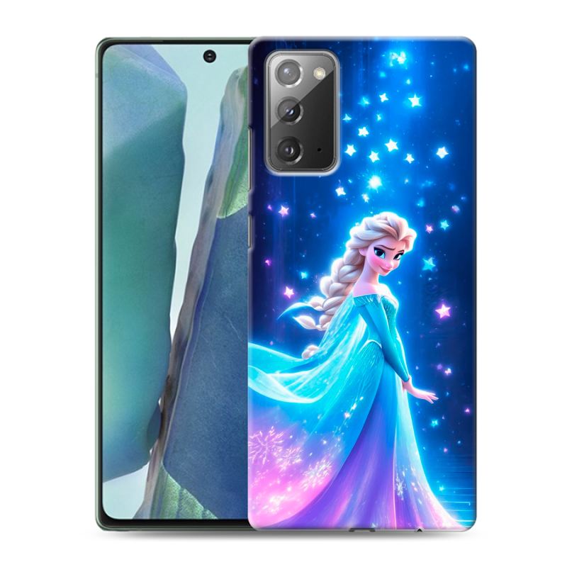 Силиконовый противоударный чехол на Samsung Galaxy Note 20 с принтом Холодное сердце Frozen Силиконовый противоударный чехол на Samsung Galaxy Note 20 с принтом Холодное сердце Frozen