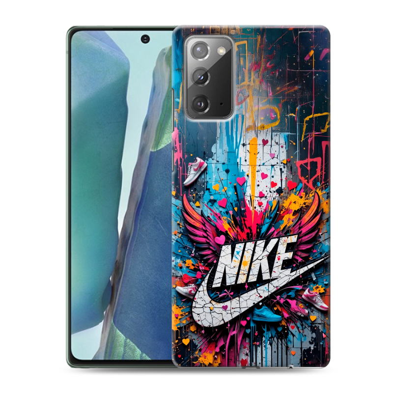 Силиконовый противоударный чехол на Samsung Galaxy Note 20 с принтом Nike Найк Силиконовый противоударный чехол на Samsung Galaxy Note 20 с принтом Nike Найк
