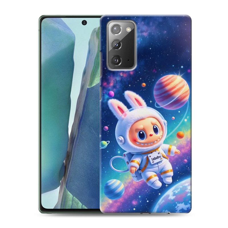Пластиковый чехол на Samsung Galaxy Note 20 с принтом Labubu Лабубу Пластиковый чехол на Samsung Galaxy Note 20 с принтом Labubu Лабубу