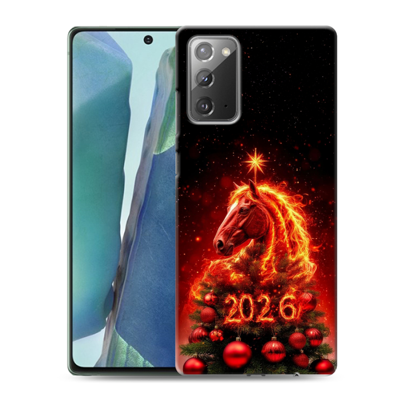 Пластиковый чехол на Samsung Galaxy Note 20 с принтом Новый год Пластиковый чехол на Samsung Galaxy Note 20 с принтом Новый год