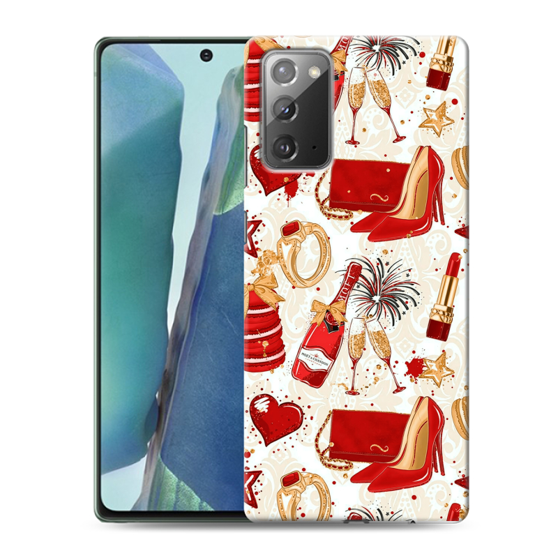 Пластиковый чехол на Samsung Galaxy Note 20 с принтом Новый год Пластиковый чехол на Samsung Galaxy Note 20 с принтом Новый год