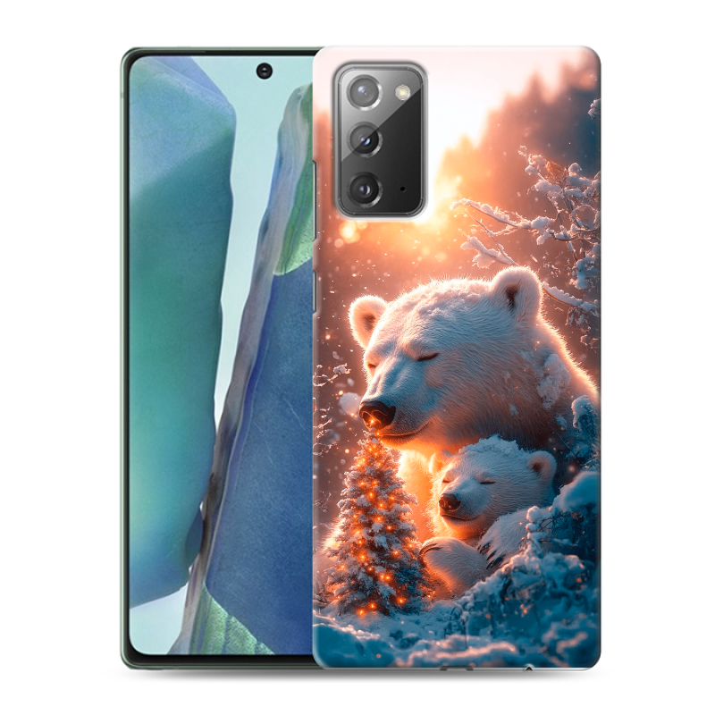 Силиконовый чехол на Samsung Galaxy Note 20 с принтом Новый год Силиконовый чехол на Samsung Galaxy Note 20 с принтом Новый год