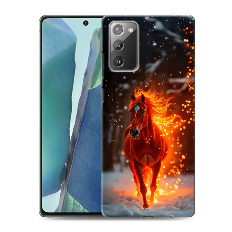 Пластиковый чехол на Samsung Galaxy Note 20 с принтом Новый год Пластиковый чехол на Samsung Galaxy Note 20 с принтом Новый год