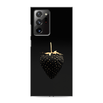 Силиконовый чехол на Samsung Galaxy Note 20 Ultra с принтом Черная клубника Силиконовый чехол на Samsung Galaxy Note 20 Ultra с принтом Черная клубника