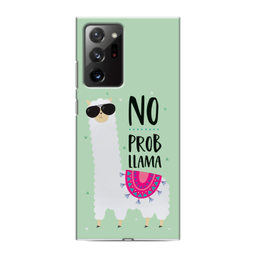 Силиконовый чехол на Samsung Galaxy Note 20 Ultra с принтом Лама