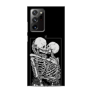 Силиконовый чехол на Samsung Galaxy Note 20 Ultra с принтом Поцелуй скелетов Силиконовый чехол на Samsung Galaxy Note 20 Ultra с принтом Поцелуй скелетов