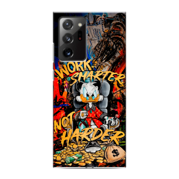Силиконовый чехол на Samsung Galaxy Note 20 Ultra с принтом Дональд Дак Деньги Силиконовый чехол на Samsung Galaxy Note 20 Ultra с принтом Дональд Дак Деньги