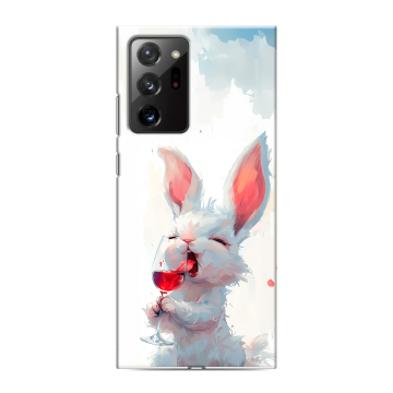 Силиконовый чехол на Samsung Galaxy Note 20 Ultra с принтом кролик зайчик Силиконовый чехол на Samsung Galaxy Note 20 Ultra с принтом кролик зайчик