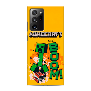 Силиконовый чехол на Samsung Galaxy Note 20 Ultra с принтом Майнкрафт Minecraft Силиконовый чехол на Samsung Galaxy Note 20 Ultra с принтом Майнкрафт Minecraft