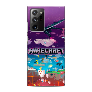 Силиконовый чехол на Samsung Galaxy Note 20 Ultra с принтом Майнкрафт Minecraft Силиконовый чехол на Samsung Galaxy Note 20 Ultra с принтом Майнкрафт Minecraft