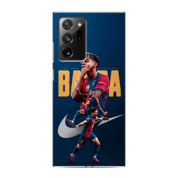 Силиконовый чехол на Samsung Galaxy Note 20 Ultra с принтом Барселона Barca Yamal Силиконовый чехол на Samsung Galaxy Note 20 Ultra с принтом Барселона Barca Yamal