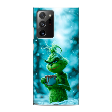 Силиконовый чехол на Samsung Galaxy Note 20 Ultra с принтом Новый год гринч Силиконовый чехол на Samsung Galaxy Note 20 Ultra с принтом Новый год гринч