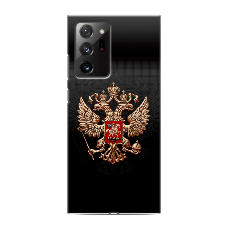 Силиконовый чехол на Samsung Galaxy Note 20 Ultra с принтом Герб России Силиконовый чехол на Samsung Galaxy Note 20 Ultra с принтом Герб России
