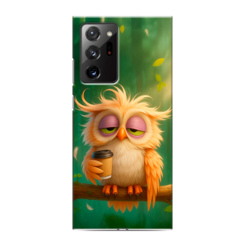 Силиконовый чехол на Samsung Galaxy Note 20 Ultra с принтом сова Силиконовый чехол на Samsung Galaxy Note 20 Ultra с принтом сова