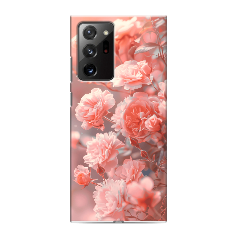 Силиконовый чехол на Samsung Galaxy Note 20 Ultra с принтом Розы цветы Силиконовый чехол на Samsung Galaxy Note 20 Ultra с принтом Розы цветы
