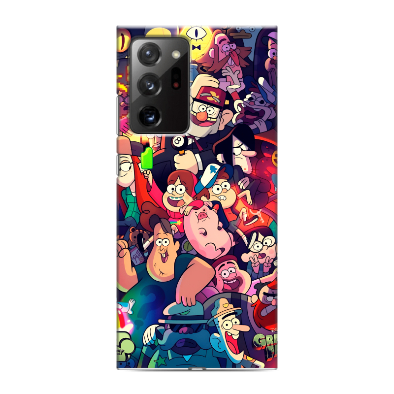 Силиконовый противоударный чехол на Samsung Galaxy Note 20 Ultra с принтом Gravity Falls Гравити Фолз Силиконовый противоударный чехол на Samsung Galaxy Note 20 Ultra с принтом Gravity Falls Гравити Фолз