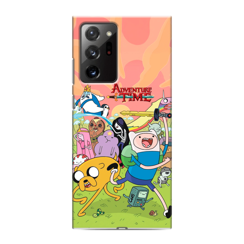 Силиконовый противоударный чехол на Samsung Galaxy Note 20 Ultra с принтом Adventure time Время приключений Силиконовый противоударный чехол на Samsung Galaxy Note 20 Ultra с принтом Adventure time Время приключений