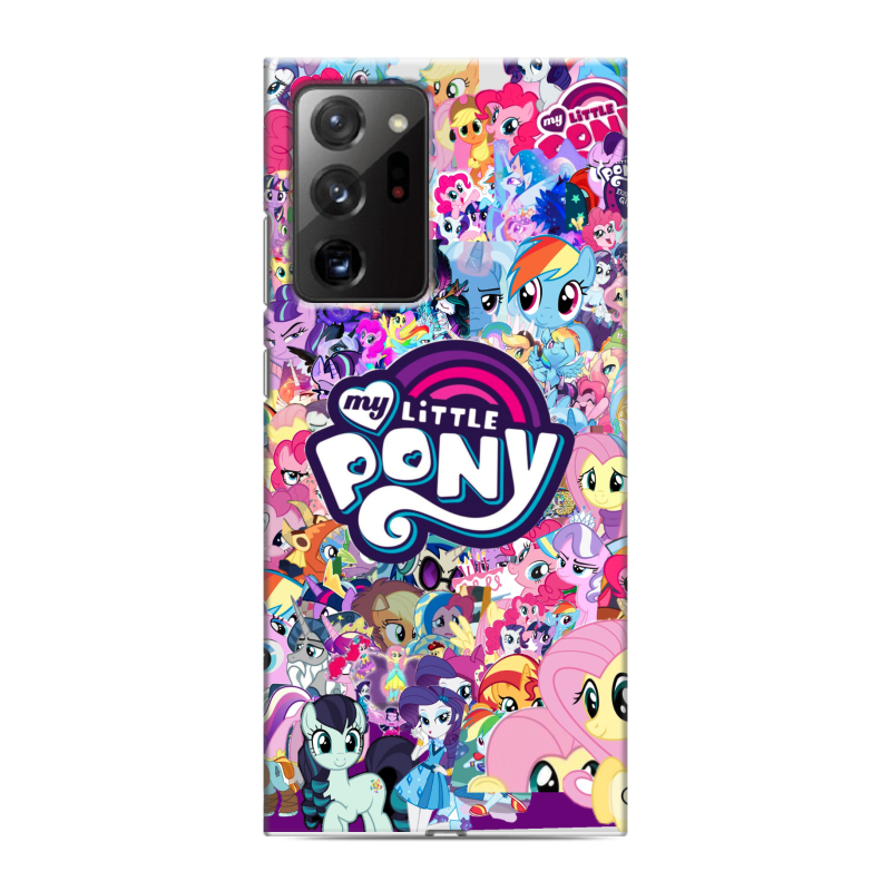 Силиконовый чехол на Samsung Galaxy Note 20 Ultra с принтом My little pony Дружба чудо Силиконовый чехол на Samsung Galaxy Note 20 Ultra с принтом My little pony Дружба чудо