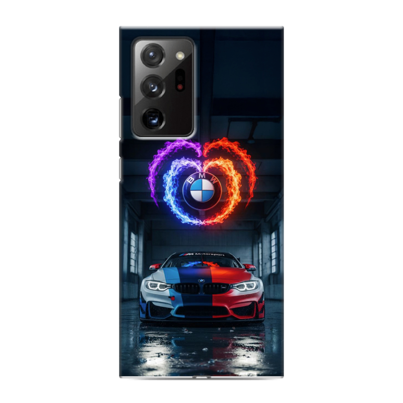 Силиконовый чехол на Samsung Galaxy Note 20 Ultra с принтом BMW БМВ Силиконовый чехол на Samsung Galaxy Note 20 Ultra с принтом BMW БМВ