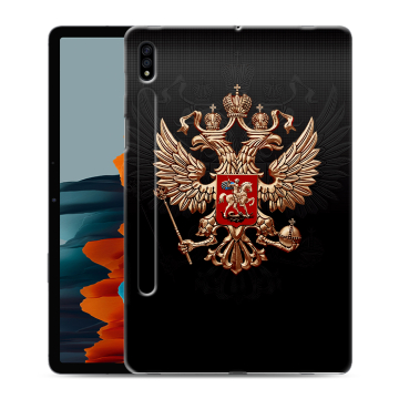 Силиконовый чехол на планшета Samsung Galaxy Tab S7 с принтом Герб России Силиконовый чехол на планшета Samsung Galaxy Tab S7 с принтом Герб России