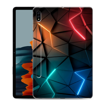 Силиконовый чехол на планшета Samsung Galaxy Tab S7 с принтом Абстракция неон Силиконовый чехол на планшета Samsung Galaxy Tab S7 с принтом Абстракция неон