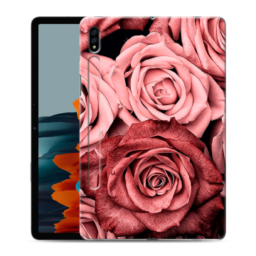 Силиконовый чехол на планшета Samsung Galaxy Tab S7 с принтом Цветы розы Силиконовый чехол на планшета Samsung Galaxy Tab S7 с принтом Цветы розы