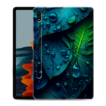 Силиконовый чехол на планшета Samsung Galaxy Tab S7 с принтом Листья Силиконовый чехол на планшета Samsung Galaxy Tab S7 с принтом Листья