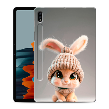 Силиконовый чехол на Samsung Galaxy Tab S7 с принтом Кролик