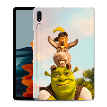 Силиконовый чехол на Samsung Galaxy Tab S7 с принтом Шрек Shrek