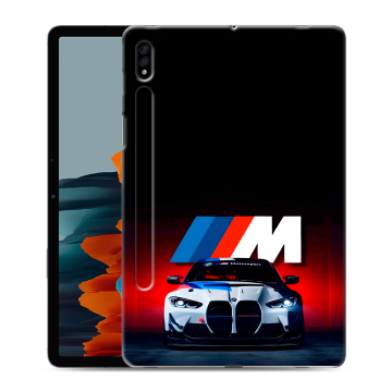 Силиконовый чехол на Samsung Galaxy Tab S7 с принтом БМВ BMW