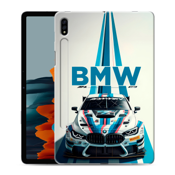 Силиконовый чехол на Samsung Galaxy Tab S7 с принтом БМВ BMW Силиконовый чехол на Samsung Galaxy Tab S7 с принтом БМВ BMW