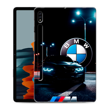 Силиконовый чехол на Samsung Galaxy Tab S7 с принтом БМВ BMW