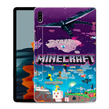 Силиконовый чехол на Samsung Galaxy Tab S7 с принтом Майнкрафт Minecraft Силиконовый чехол на Samsung Galaxy Tab S7 с принтом Майнкрафт Minecraft