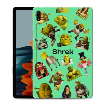 Силиконовый чехол на Samsung Galaxy Tab S7 с принтом Шрек Shrek