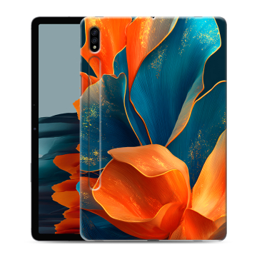 Силиконовый чехол на Samsung Galaxy Tab S7 с принтом Цветы