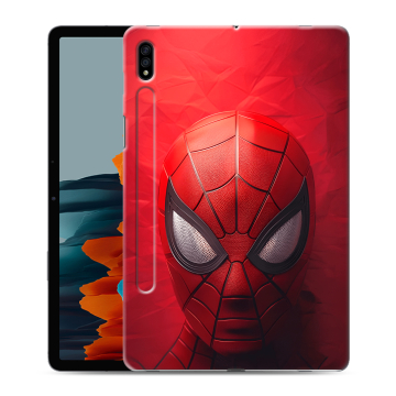 Силиконовый чехол на Samsung Galaxy Tab S7 с принтом Spiderman Человек паук Силиконовый чехол на Samsung Galaxy Tab S7 с принтом Spiderman Человек паук