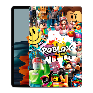Силиконовый чехол на Samsung Galaxy Tab S7 с принтом Roblox Роблокс