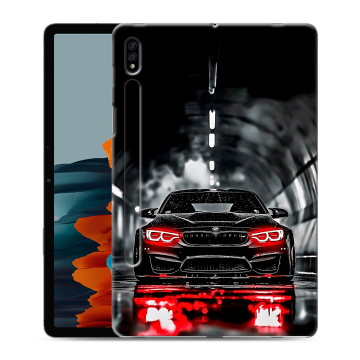 Силиконовый чехол на Samsung Galaxy Tab S7 с принтом BMW БМВ