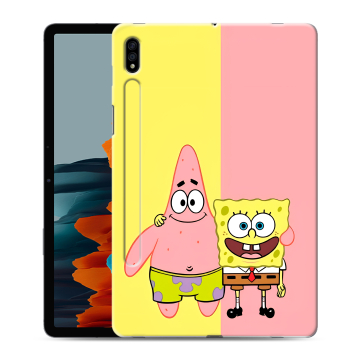 Силиконовый чехол на Samsung Galaxy Tab S7 с принтом Спанч боб Спанчбоб Силиконовый чехол на Samsung Galaxy Tab S7 с принтом Спанч боб Спанчбоб
