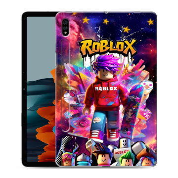 Силиконовый чехол на Samsung Galaxy Tab S7 с принтом Roblox Роблокс