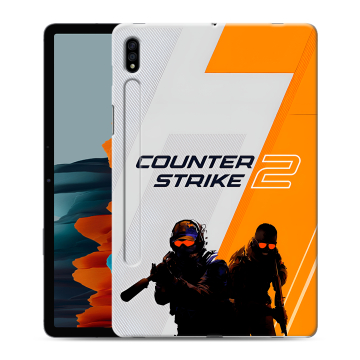 Силиконовый чехол на Samsung Galaxy Tab S7 с принтом Counter Strike Силиконовый чехол на Samsung Galaxy Tab S7 с принтом Counter Strike