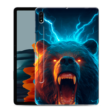 Силиконовый чехол на Samsung Galaxy Tab S7 с принтом Медведь