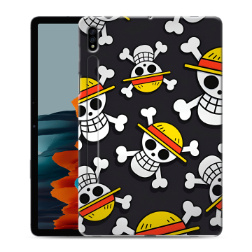 Силиконовый чехол на Samsung Galaxy Tab S7 с принтом One Piece Ван Пис