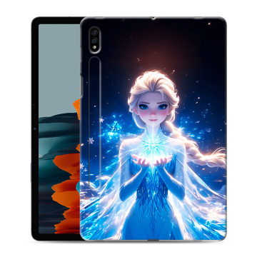 Силиконовый чехол на Samsung Galaxy Tab S7 с принтом Холодное сердце Frozen Силиконовый чехол на Samsung Galaxy Tab S7 с принтом Холодное сердце Frozen