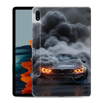 Силиконовый чехол на Samsung Galaxy Tab S7 с принтом BMW БМВ