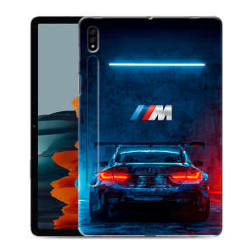 Силиконовый чехол на Samsung Galaxy Tab S7 с принтом BMW БМВ Силиконовый чехол на Samsung Galaxy Tab S7 с принтом BMW БМВ
