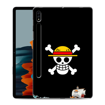 Силиконовый чехол на Samsung Galaxy Tab S7 с принтом One Piece Ван Пис Силиконовый чехол на Samsung Galaxy Tab S7 с принтом One Piece Ван Пис